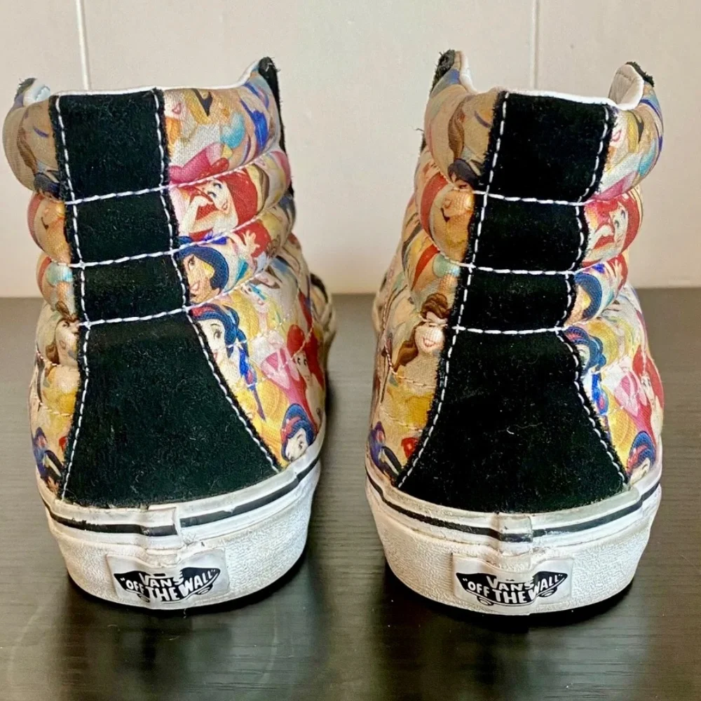 Vans Disney Collab SK8-Hi Slim Multi Princess Print. Limited Edition W-10 - Picture 2 of 5